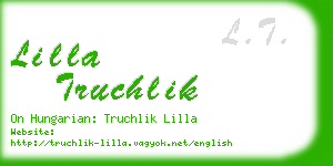 lilla truchlik business card